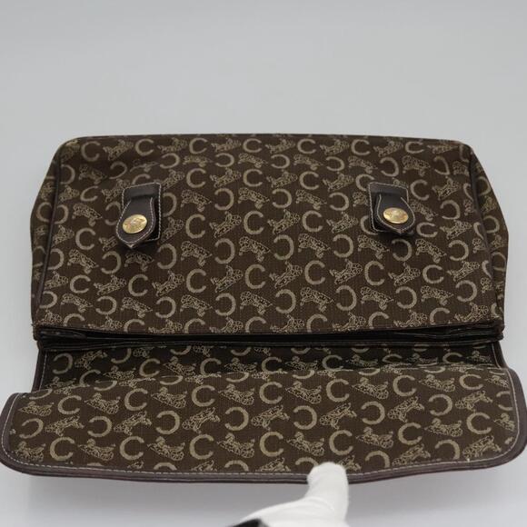 CELINE C Sulky Hand Bag Canvas Brown - Picture 10 of 16
